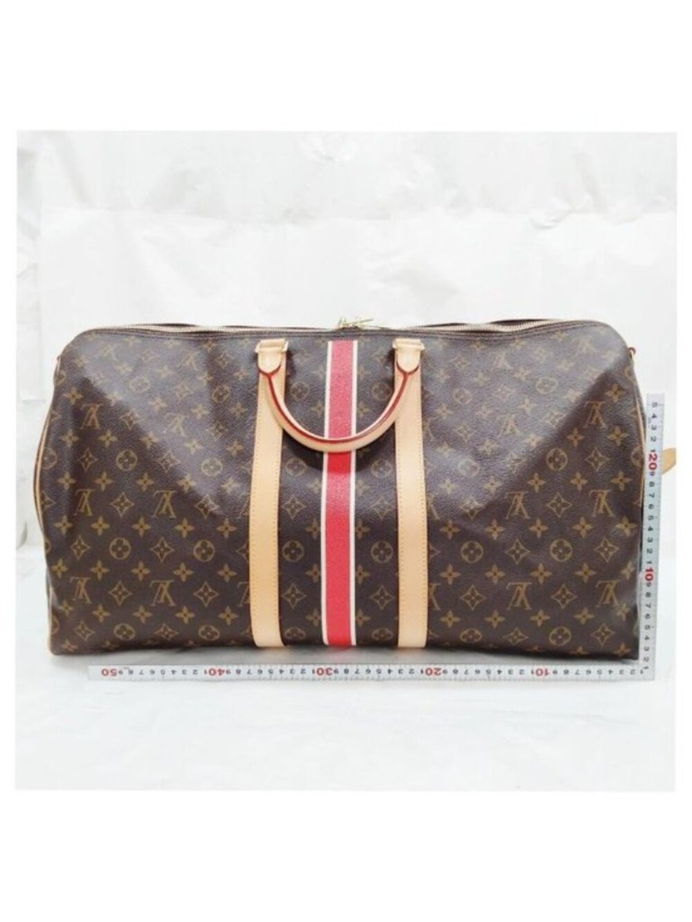 Authentic Louis Vuitton Keepall Bandouliere 55 Monogram Travel Duffle Bag Custom - Picture 3 of 16
